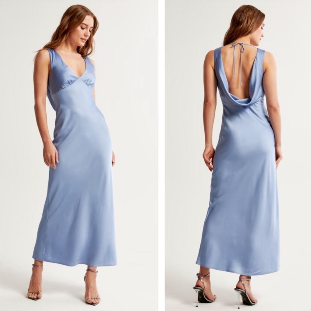 Abercrombie and Fitch Blue Midi/Maxi Dress Small Petite